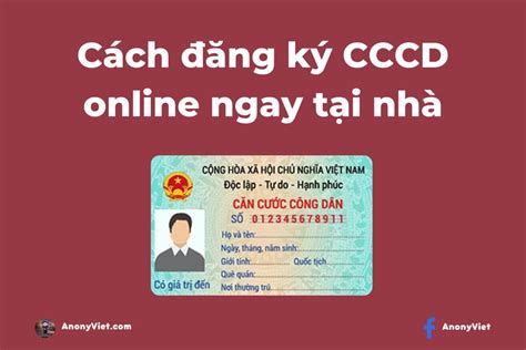 đăng ký cccd online